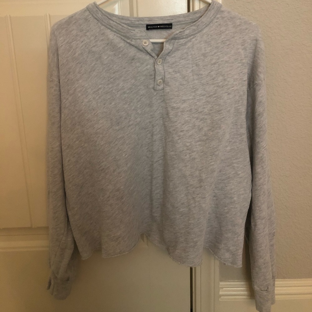 Brandy Melville gray long sleeve